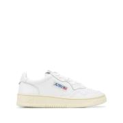 Vintage Lace-Up Leren Sneakers Autry , White , Dames