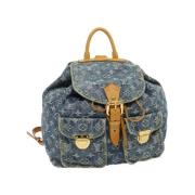 Pre-owned Canvas backpacks Louis Vuitton Vintage , Blue , Dames