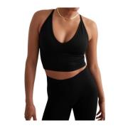 Naadloze Cross Back Bralette Aim'n , Black , Dames