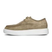 Taupe Suede Veterschoenen Vince Ryan Nubikk , Beige , Heren