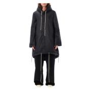 Zwarte Fishtail Parka Buitenkleding Aw24 Rick Owens , Black , Heren