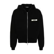 Zwarte Hoodie Jacquemus , Black , Heren