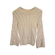 Pre-owned Wool tops Oscar De La Renta Pre-owned , Beige , Dames