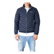 Blauwe Rits Blazer Mannen Herfst/Winter Armani Exchange , Blue , Heren