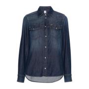 Blauwe Denim Overhemd Liu Jo , Blue , Dames