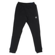 Zwarte Fleece Trainingsbroek met Logo Adidas , Black , Heren