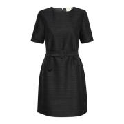 Zwart Diep Kafranka Jurk Kaffe , Black , Dames