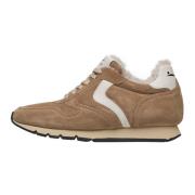 Suede sneakers Julia Pump FUR Voile Blanche , Brown , Dames