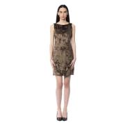 Bruine Viscose Jurk Byblos , Brown , Dames