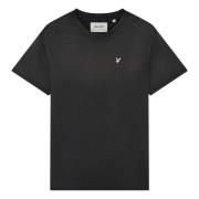 Gewassen T-Shirt - SS T-Shirts Lyle & Scott , Black , Heren