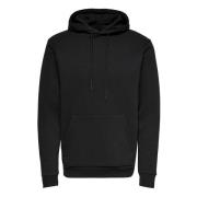 Ceres Hoodie Only & Sons , Black , Heren