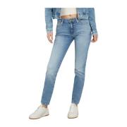 Skinny Curve jeans - Licht denim Guess , Blue , Dames