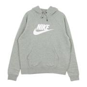 Donkergrijze hoodie met kangoeroezak Nike , Gray , Dames