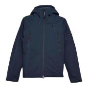 Blauwe Pro-Tek Gewatteerde Hoodie C.p. Company , Blue , Heren