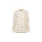 Geborduurde Sterrenblouse Fabienne Chapot , Beige , Dames