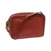 Pre-owned Leather shoulder-bags Loewe Pre-owned , Red , Dames