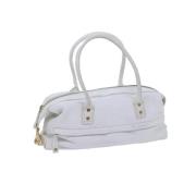 Pre-owned Leather handbags Celine Vintage , White , Dames