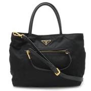 Pre-owned Nylon totes Prada Vintage , Black , Dames