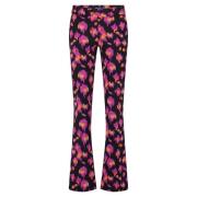 Art Leopard Flared Broek Lady Day , Multicolor , Dames