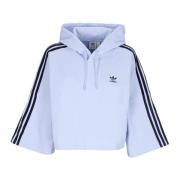 Blauwe Dawn Cropped Hoodie Lichtgewicht Sweatshirt Adidas , Blue , Dam...