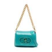 Blauwe Faux Leren Crossbody Tas Liu Jo , Blue , Dames