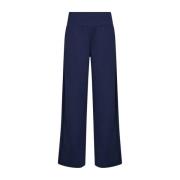 Klassieke Wijde Pijp Broek Blauw Soyaconcept , Blue , Dames