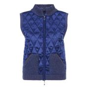 Gebreid vest met rits Betty Barclay , Blue , Dames