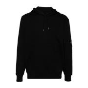 Handtekening Bril Detail Hoodie C.p. Company , Black , Heren