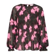 Vrouwelijke Blouse met Cut Out Flower InWear , Multicolor , Dames