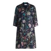 Bloemen tuniekjurk met knoopsluiting vera mont , Multicolor , Dames