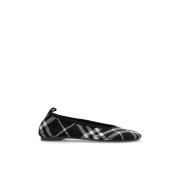 Ballet Flats Knit Burberry , Black , Dames