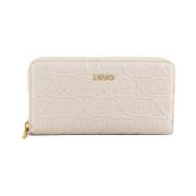 Champagne Synthetische Portemonnee Rits Sluiting Liu Jo , Beige , Dame...