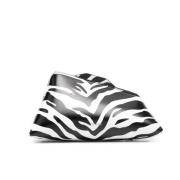 Zebra Print Envelop Tas The Attico , White , Dames