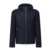 Waterdichte Anorak met Donsvulling Moorer , Blue , Heren