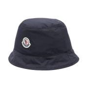 Reversibele Logo Patch Muts Moncler , Blue , Heren