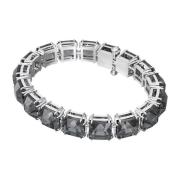 Millenia Kissenschliff Armband, Grijs, Zilver Swarovski , Black , Dame...