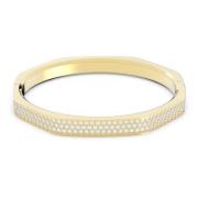 Octagon Wit Gouden Armband Swarovski , Yellow , Dames