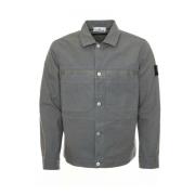 Kent Kraag Overshirt Stone Island , Gray , Heren