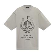 T-shirt met print Dolce & Gabbana , Gray , Heren