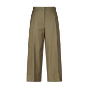 Wijde Stoffen Broek Marc Cain , Green , Dames