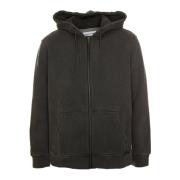 Zip Hoodie met relaxte pasvorm Samsøe Samsøe , Gray , Heren