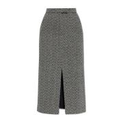 Gestreepte rok Self Portrait , Gray , Dames