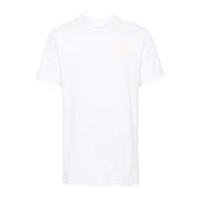 Witte T-shirts en Polos Crew Neck Moncler , White , Heren