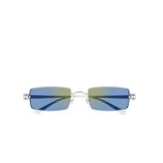 Panthère Zonnebril Blauwe Spiegel Vierkant Cartier , Gray , Unisex