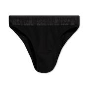 Ribbed Briefs Moschino , Black , Dames