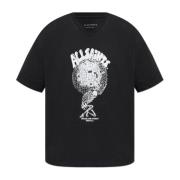 T-shirt Burden AllSaints , Black , Heren