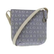 Pre-owned Cotton shoulder-bags Bvlgari Vintage , Blue , Dames