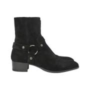 Pre-owned Suede boots Yves Saint Laurent Vintage , Black , Heren