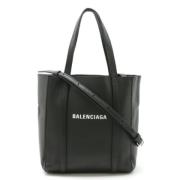 Pre-owned Leather shoulder-bags Balenciaga Vintage , Black , Dames