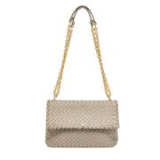 Pre-owned Leather shoulder-bags Bottega Veneta Vintage , Gray , Dames